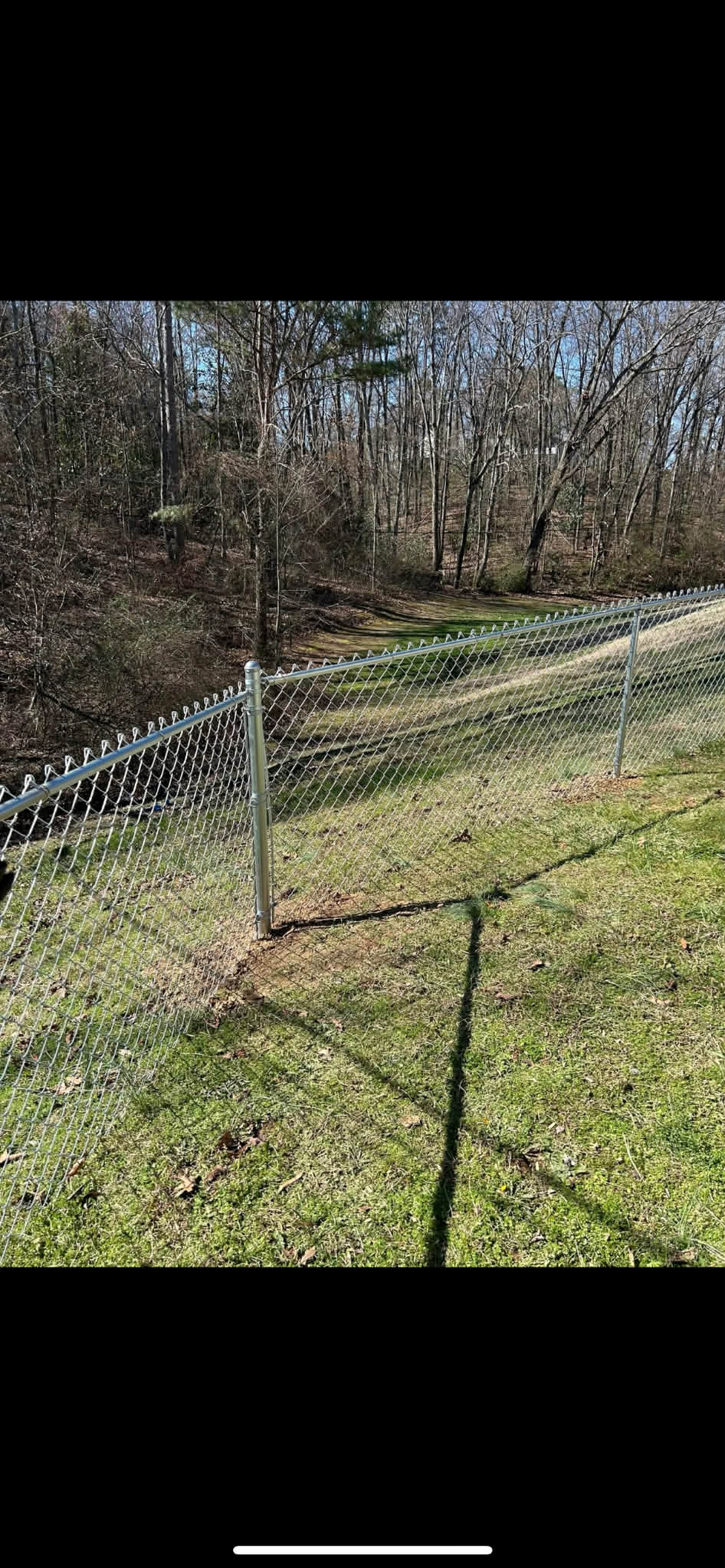 Chain Link Corner with Gate