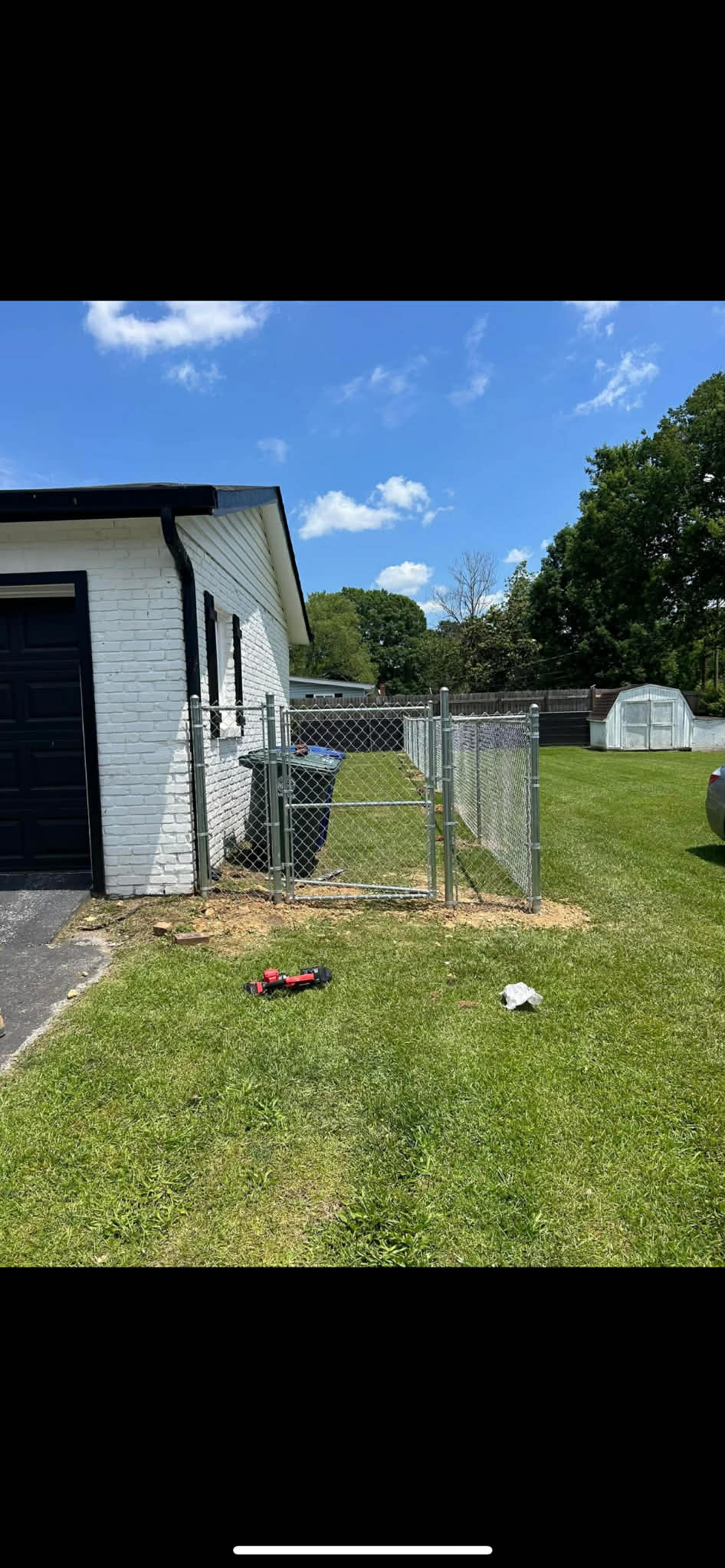 Chain Link with Gate