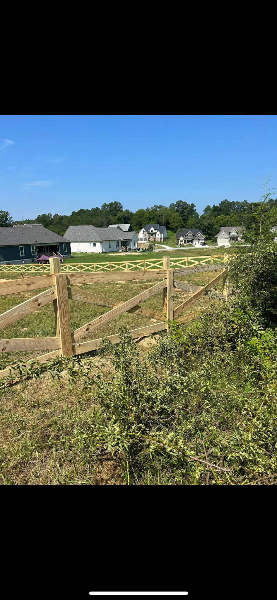 Crossbuck Wood Ranch Fence