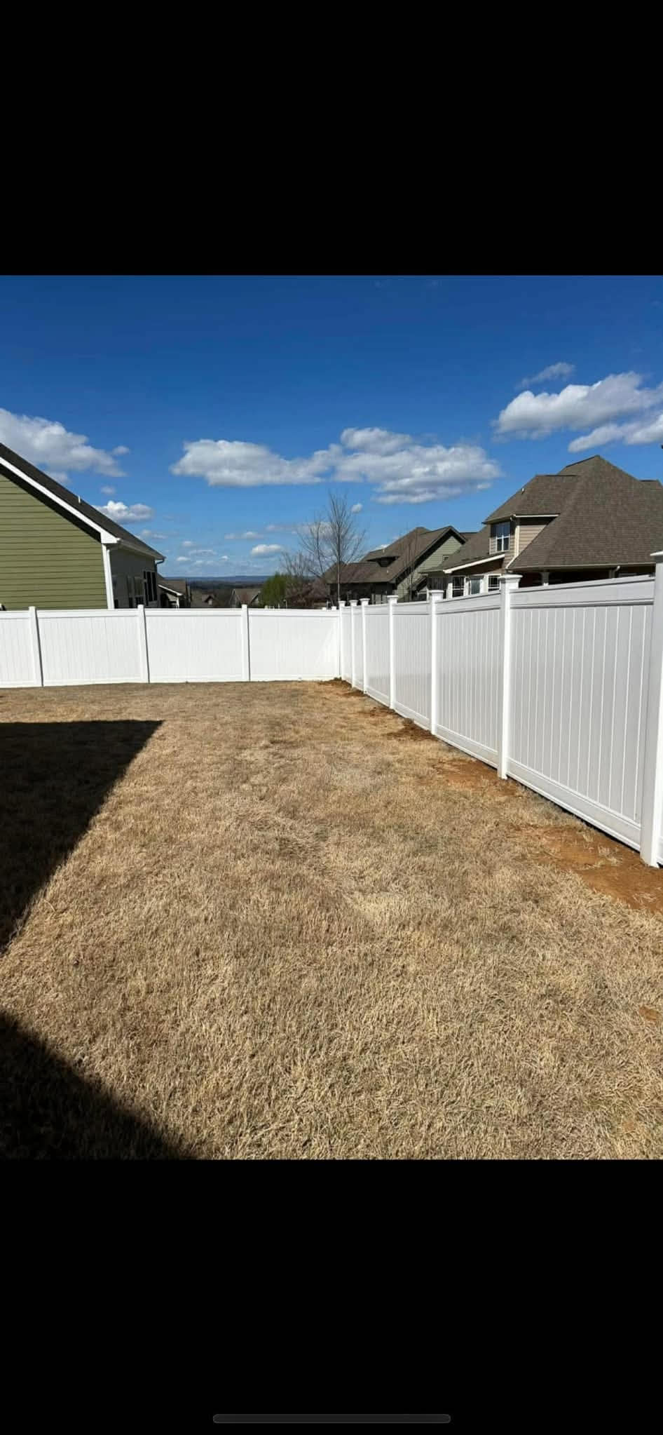 White Vinyl Privacy Fence