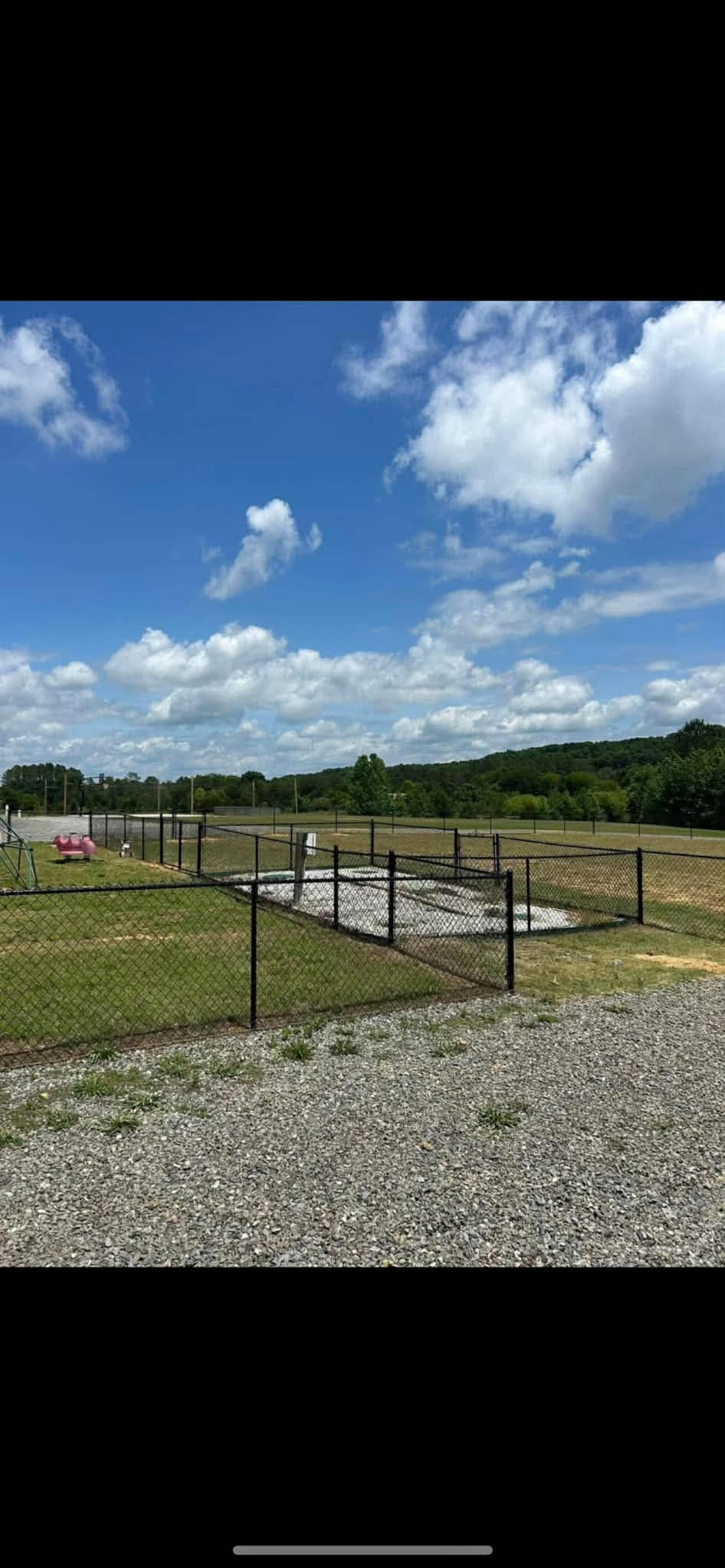 Black Chain Link Enclosure